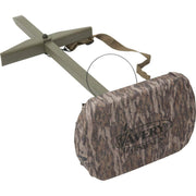 Avery Outdoors Marsh Seat Hunting Seat, Rust-Proof Aluminum Frame, Retractable Marsh Feet, Adjustable Height 27-37 in, Foldable, Bottomland Color, 4 lb, 36