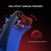 GameSir T7 Wired Controller, Drift-Free Hall Effect Sticks and Triggers, 3.5mm Audio Jack, Ergonomic Textured Grip, Blue