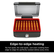 Ninja GR101 Sizzle Indoor Grill & Griddle with Interchangeable Plates Gray