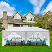 Ktaxon 10'x20' Canopy Tent with 6 Adjustable Sidewalls Waterproof PE Fabric Iron Frame Outdoor Party Shelter