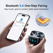 VEATOOL G01 Wireless Earbuds with Smart Touch Control, ANC+ENC Noise Cancellation, 40H Stereo Deep Bass