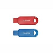 SanDisk SDCZ62-032G-CW4RD Cruzer Snap USB Flash Drive, 32GB Red Blue - 2 Pack