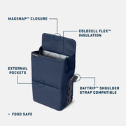 YETI Daytrip 6L Insulated Lunch Bag with ColdCell Flex Insulation, Navy, 18060131781
