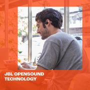 JBL SoundGear Sense Hybrid True Wireless Open-Ear Headphones with Detachable Neckband, JBL OpenSound Technology, IP54 Splash and Dust Resistant, 24 Hours Battery Life, White