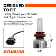 Sylvania H11 LED Fog Lights, 6000K Cool White, Long-Lasting, No Polarity, DIY Upgrade for Cars and Trucks