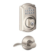 Schlage FBE365 V CAM 619 ACC Camelot Satin Nickel Keypad Combo Pack
