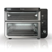 SharkNinja DCT400 10-in-1 Double Oven with FlexDoor, Rapid Top Oven, Convection and Air Fry Bottom Oven, Stainless Steel