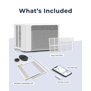 Windmill Lite Series Window Air Conditioner, 6,000 BTU, Quiet Operation, Wi-Fi Remote Control, Easy Installation, Cooling up to 250 Sq Ft, 06W11