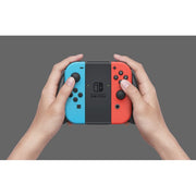 Nintendo HADSKABAA Switch Console with Neon Blue & Red Joy-Con.