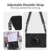 CODi Rugged Case for Samsung Galaxy Tab A9+, 11in, 360 Protection, Rotating Kickstand, Adjustable Hand and Shoulder Straps, Polycarbonate and Silicone, C30705084