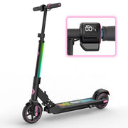 EVERCROSS EV06C Kids Electric Scooter, Foldable, 9.3 MPH Speed, 5 Mile Range, LED Display, Pink