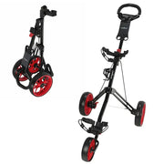 Callaway Golf 75681 Trek Compact Push Cart, Black and Yellow