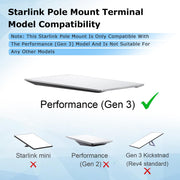 Beciety Starlink Performance Gen 3 Pipe Adapter, Heavy Duty Stainless Steel Pole Mount for 35-62mm Metal Pipes, Brown
