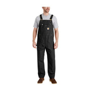 Carhartt Heavyweight Cotton Duck Bib Overalls for Men - Black - 32x36
