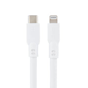 onn. WIAWHT100012793 10' Lightning to USB-C Cable, White