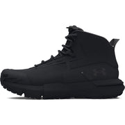 Under Armour Charged Valsetz Mid Men's Tactical Boots, Black Jet Gray, Size 11, Lace-Up, Vibram XS Trek Outsole, 3027382