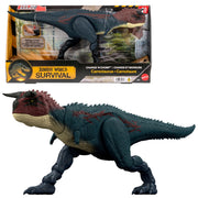 Mattel Jurassic World Charge N Chomp Carnotaurus Dinosaur Action Figure with Running and Roaring Motion, 17.1 in, JKG85