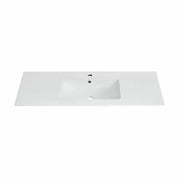 Swiss Madison SM-BVP48 47.56 in. W x 18.31 in. D Ceramic Vanity Top in Glossy White