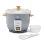 GreenLife 3 Cup Non Stick Electric Rice Cooker with Ceramic Coating, Cream, Auto Keep Warm, CC008704-003