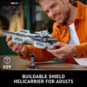 LEGO 76295 Marvel The Avengers Helicarrier Aircraft Carrier Model, Buildable Super Hero Gift for Adults, Build and Display Marvel Collectible for Home or Office Decor