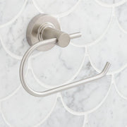 Signature Hardware 483954 Lexia Wall Mounted Euro Toilet Paper Holder, Brushed Nickel