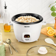 Aroma ARC-860NGP Rice Cooker 20-Cup Electric Rice Cooker White