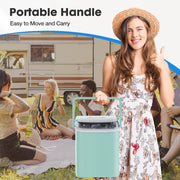 EDX Wmed-Im001 Self-Cleaning Portable Countertop Ice Maker With Handle & Ice Scoop