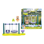Moose Toys Bluey Turtleboy Playground Playset with Wide-Eyed Bingo and Turtleboy Figures, Interactive Swings and Spinny Ride, Multicolor, Ages 3+, 17978
