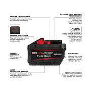 Milwaukee 48-11-1813 M18 18V Lithium-Ion REDLITHIUM FORGE HD 12.0 Ah Battery Pack