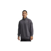 Under Armour Freedom Icon Fleece Half-Zip Long-Sleeve Pullover for Men, Castlerock Medium Heather, M