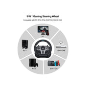 PXN PXN-V9 Xbox Gaming Racing Steering Wheel with 3-Pedals and Shifter Bundle