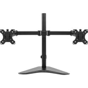 Fellowes Professional Series Freestanding Dual Horizontal Monitor Arm, Black, Aluminum, Supports Up to 30 in Monitors, 17 lb Capacity, 8043701