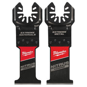 Milwaukee 49-25-1561W Nitrus Carbide Extreme Materials Blade with Nitrus Carbide Extreme Metal Cutting Oscillating Tool Blade (2-Pack)