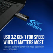 PNY P-FD32GX2ELT-GE Elite USB 3.2 Flash Drive 32GB 2-Pack - 100MB/s