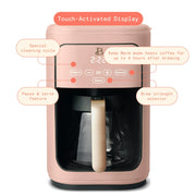 Drew Barrymore 19481 Beautiful 14-Cup Programmable Drip Coffee Maker W/Touch-Activated Display, Rose