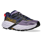 Hoka Speedgoat 7 Women's Trail Running Shoes, Berry Jam Starlight Glow, Synthetic Upper, Vibram MegaGrip Outsole, Size 7 B Medium, 1171929-BMS