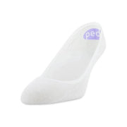 Peds Women's Ultra Low Repreve Liner Socks, Sustainable Breathable Lightweight Liners, White, 6 Pack, Shoe Size 5-10