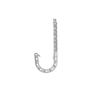 Oatey DWV J-Hook Pipe Holder, White ABS, Fits 4 In Schedule 30 & 40 Pipes, 7.5 In Length, 4-Pack, 33763