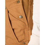 Carhartt Women's Washed Duck Insulated Bib Overall, Brown, Large, 104049