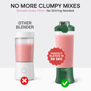 Blendi X Personal Blender, 24 oz BPA-Free Travel Bottle, 150W Motor with Pulse Mode, USB Rechargeable, Leak-Proof Lid, Mint