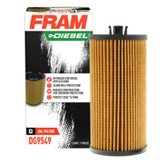 FRAM DG9549 Diesel Cartridge Oil Filter, Stainless Steel, 20,000 Mile Protection, 99% Filtration Efficiency