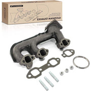 A-Premium APEMD176 Left Side Exhaust Manifold Kit with Gasket and Heat Shield, Cast Iron, Compatible with Chevrolet Silverado 1500, Silverado 1500 Classic, Express 1500 2500, GMC Sierra 1500, Sierra 1500 Classic, Savana 1500 2500, Workhorse FasTrack FT931