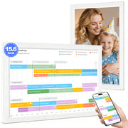 SHOUDUM Digital Calendar 15.6-Inch Wall Planner Smart Touchscreen Interactive Display for Family Schedules