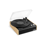 Victrola VTA72BAM Eastwood 3-Speed Dual-Bluetooth Hybrid Turntable, Black/Bamboo