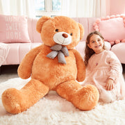Ikasa Giant Teddy Bear Stuffed Animal Plush Toy, Jumbo 47 in, Brown, Oversized Soft Plush