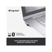 Logitech Lift for Business Left Vertical Ergonomic Mouse, Left-Handed, Wireless Bluetooth and Secured Logi Bolt USB, 4000 DPI Optical Sensor, Graphite, 910-006492