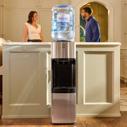 Primo Water Dispenser, Top Loading Pro 3 Temp, Stainless Steel, 5 Gal Capacity, Child Safety Lock