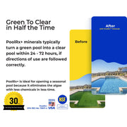 PoolRx+ Black White Swimming Pool Algaecide Tablet, Mineral-Based Algae Control, Treats 20,000-30,000 Gallons, 6-Month Treatment, 331066