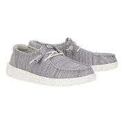 HEYDUDE Wendy Stretch Sox Casual Shoes for Ladies - Light Grey - 10M