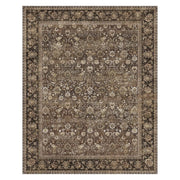 BERTHMEER Vintage Brown Area Rug, 5 x 7 ft, Low Pile Polyester